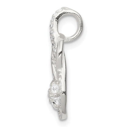 Sterlingsilber Zirkonia & Tropfen Anhänger