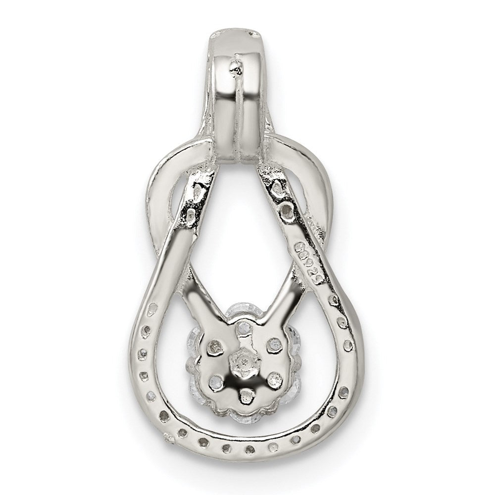 Sterlingsilber Zirkonia & Tropfen Anhänger