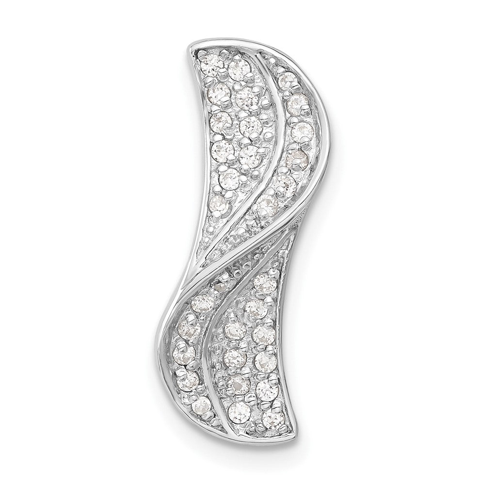 Sterlingsilber Rhodiniert Zirkonia Anhänger