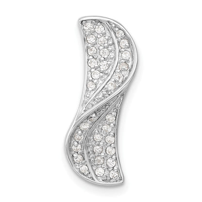 Sterlingsilber Rhodiniert Zirkonia Anhänger