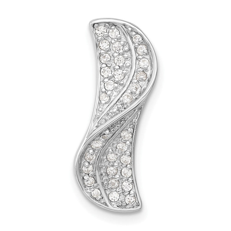 Sterlingsilber Rhodiniert Zirkonia Anhänger