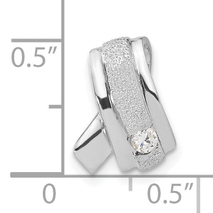 Sterlingsilber Rhodiniert Zirkonia Anhänger