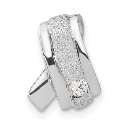 Sterlingsilber Rhodiniert Zirkonia Anhänger