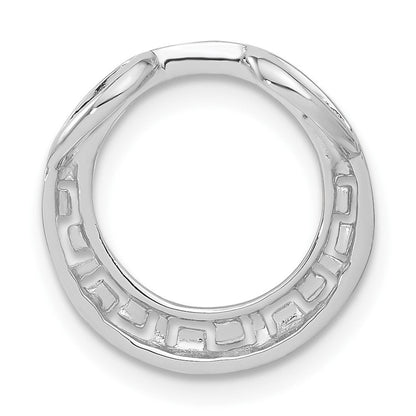 Sterlingsilber Rhodiniert Greek Kreis Anhänger