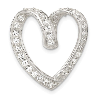 Sterlingsilber Zirkonia Herz Kette Anhänger