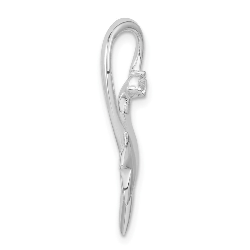 Sterlingsilber Zirkonia Herz Anhänger