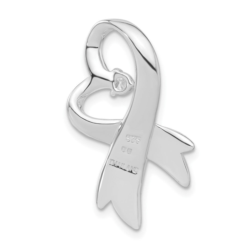 Sterlingsilber Zirkonia Herz Anhänger