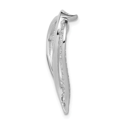 Sterlingsilber Rhodiniert Zirkonia Herz Kette Anhänger