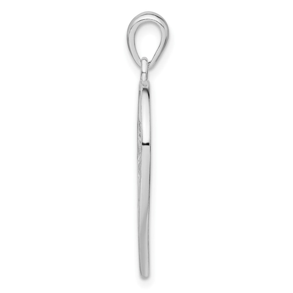 Sterlingsilber Blume Herz Anhänger