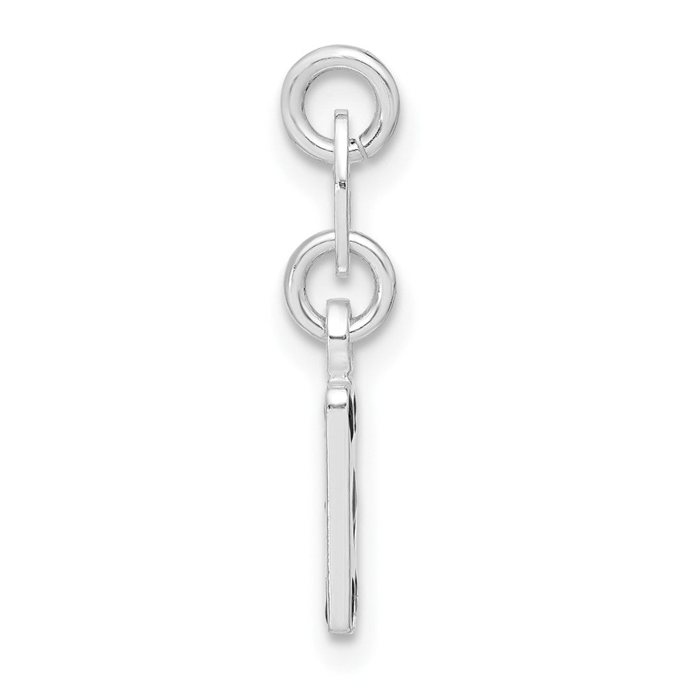 Sterlingsilber Poliert Emaille Card Charm