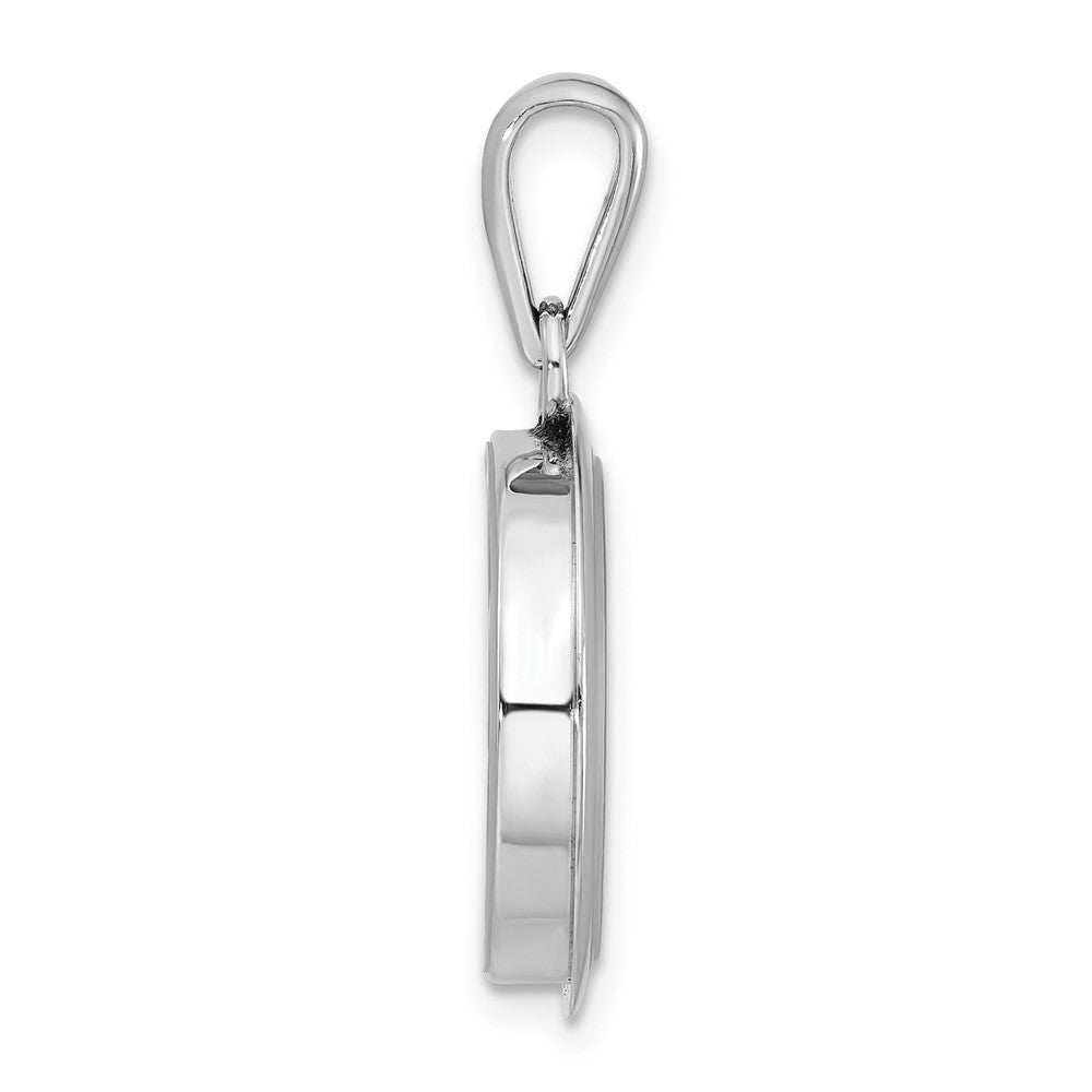 Sterlingsilber Rhodiniert Ankerkette Auto & Floating Glas Perlen Anhänger