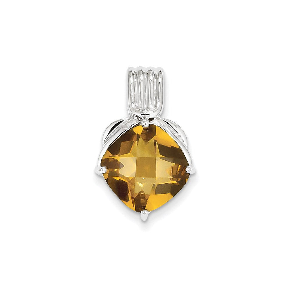 Sterlingsilber Whiskey Quarz Anhänger