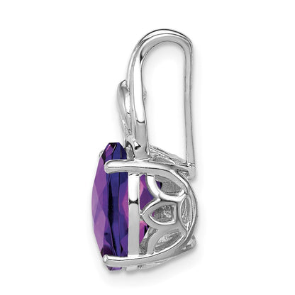 Anhänger mit Amethyst aus rhodiniertem Sterlingsilber