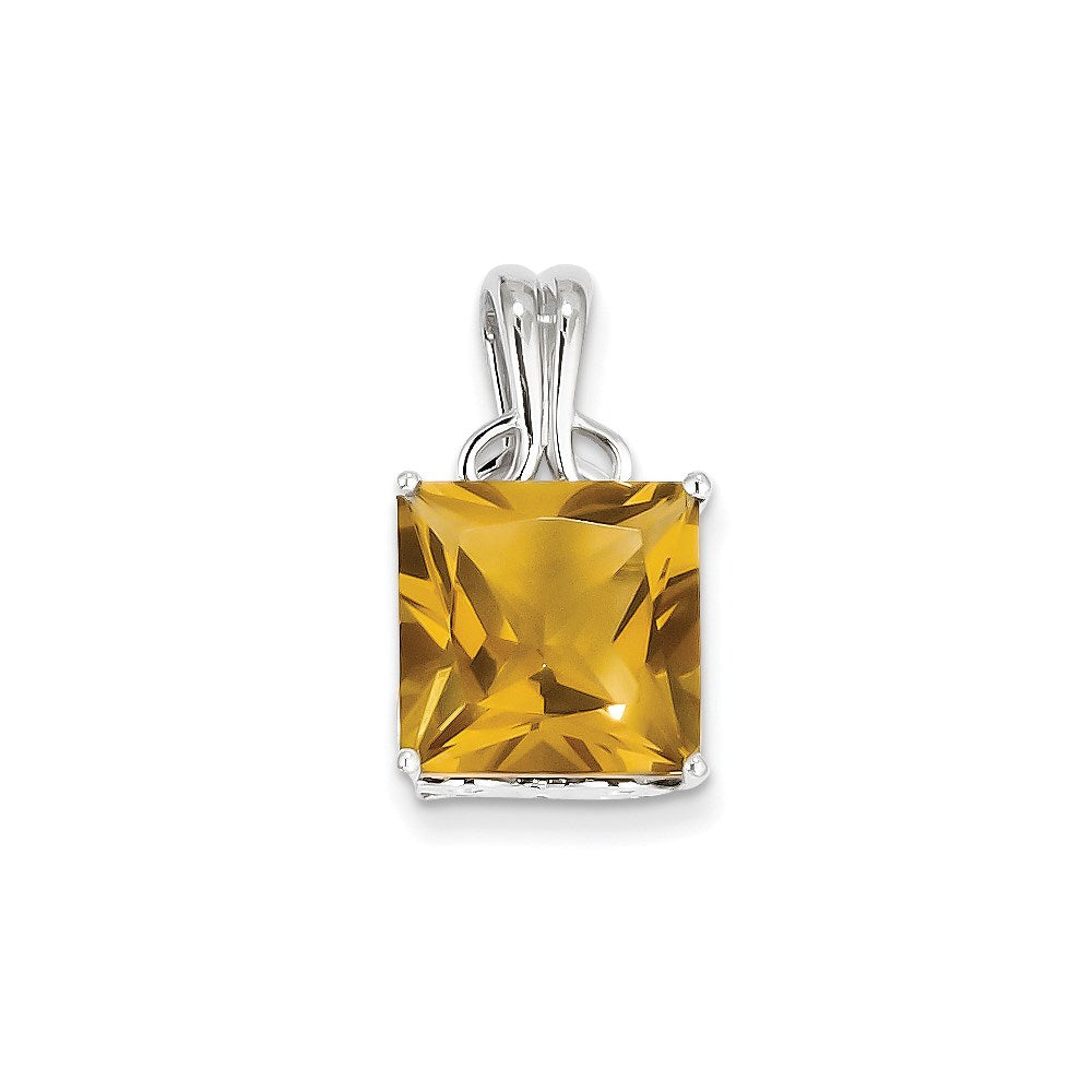 Sterlingsilber Whiskey Quarz Anhänger