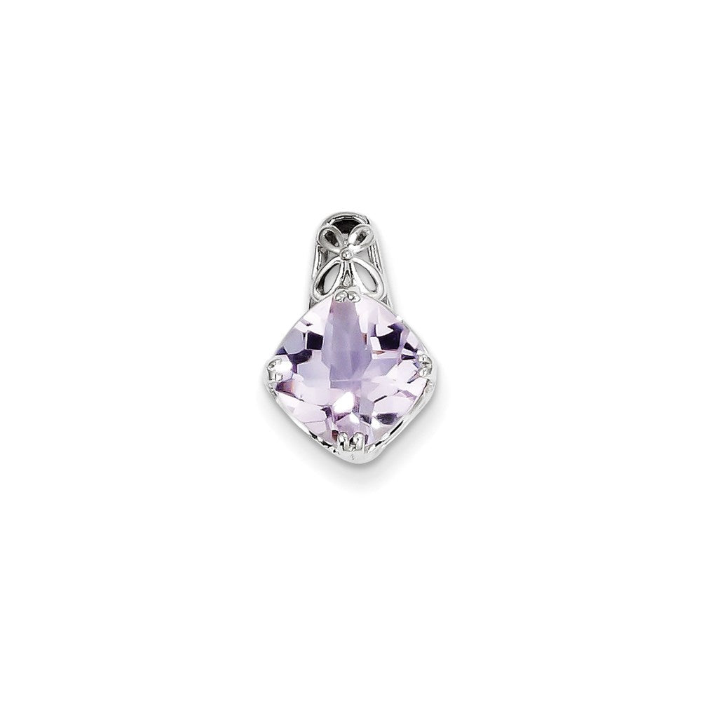 Sterlingsilber Rosa Quarz Anhänger