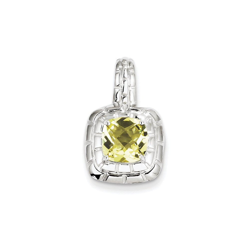Sterlingsilber Zitrone Quarz Anhänger