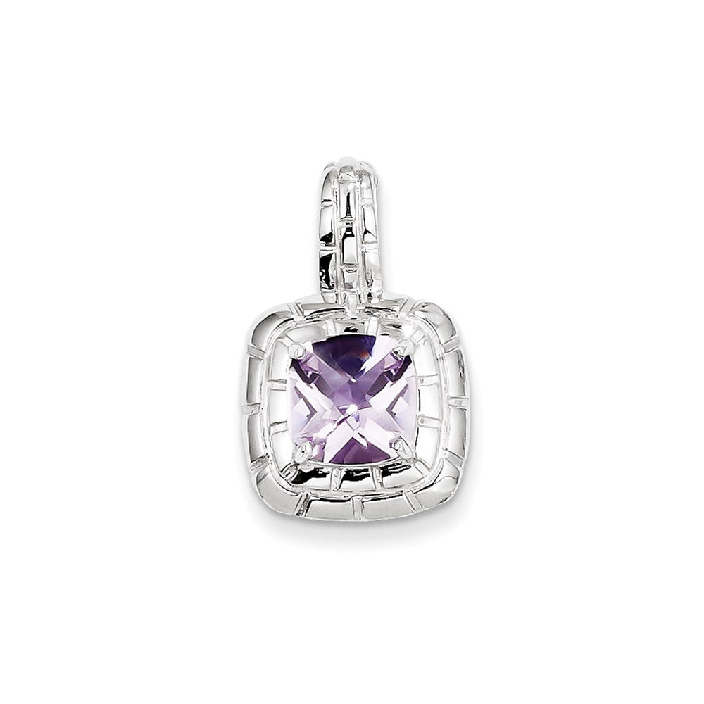 Sterlingsilber Rosa Quarz Anhänger