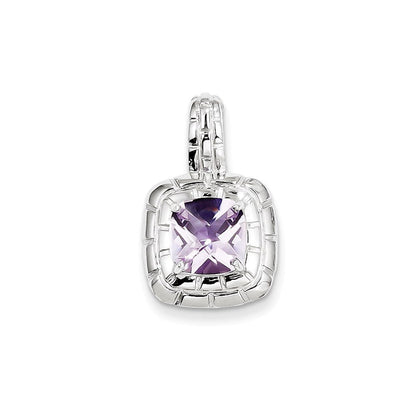 Sterlingsilber Rosa Quarz Anhänger