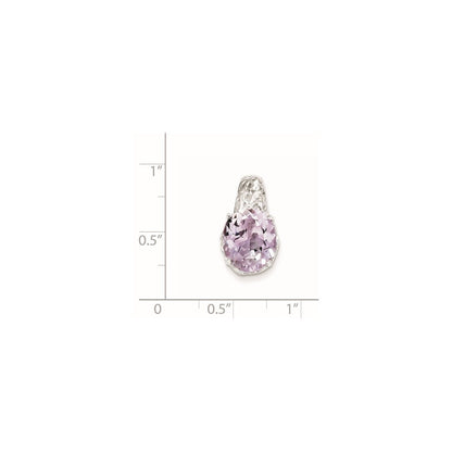 Sterlingsilber Rosa Quarz Anhänger