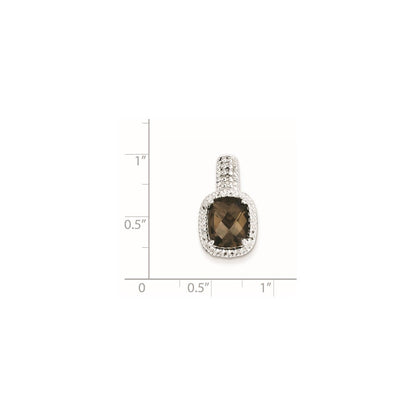Sterlingsilber Anhänger mit Rauchquarz