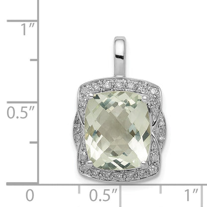 14K Gelbgold 6mm Herz Amethyst Natürlich Diamant Ring