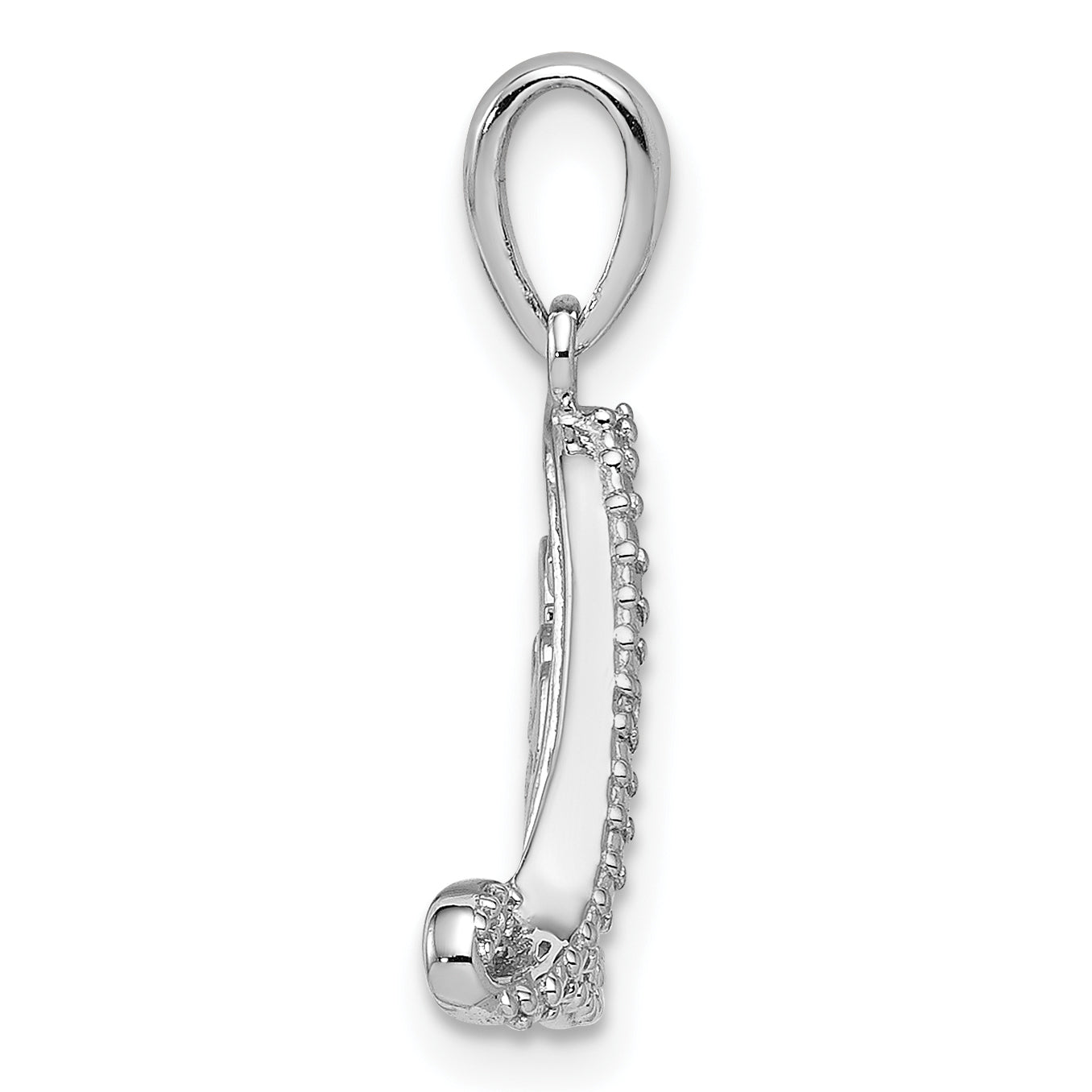 Sterlingsilber Rhodiniert Diamant Liebe Anhänger
