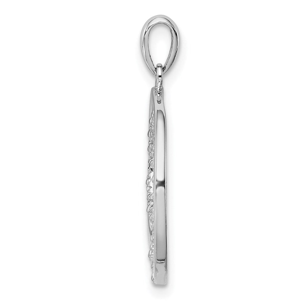 Sterlingsilber Rhodiniert Diamant Anhänger