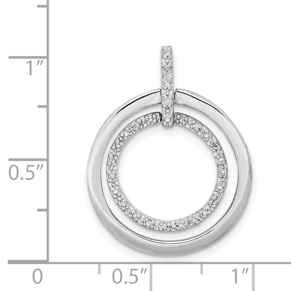 Sterlingsilber Rhodiniert Diamant Anhänger