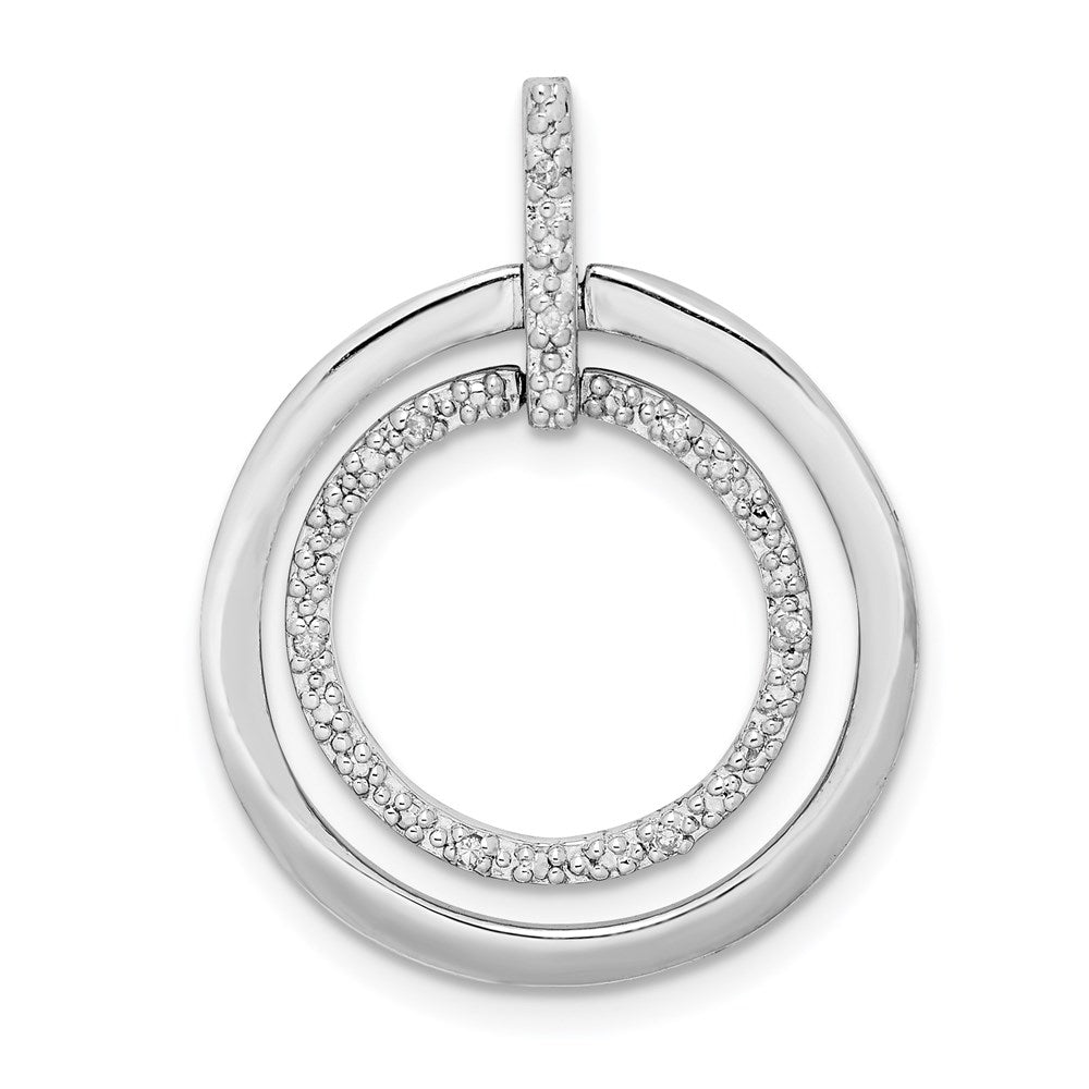 Sterlingsilber Rhodiniert Diamant Anhänger
