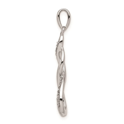 Sterlingsilber Rhodium Diamant. Figure 8 Anhänger