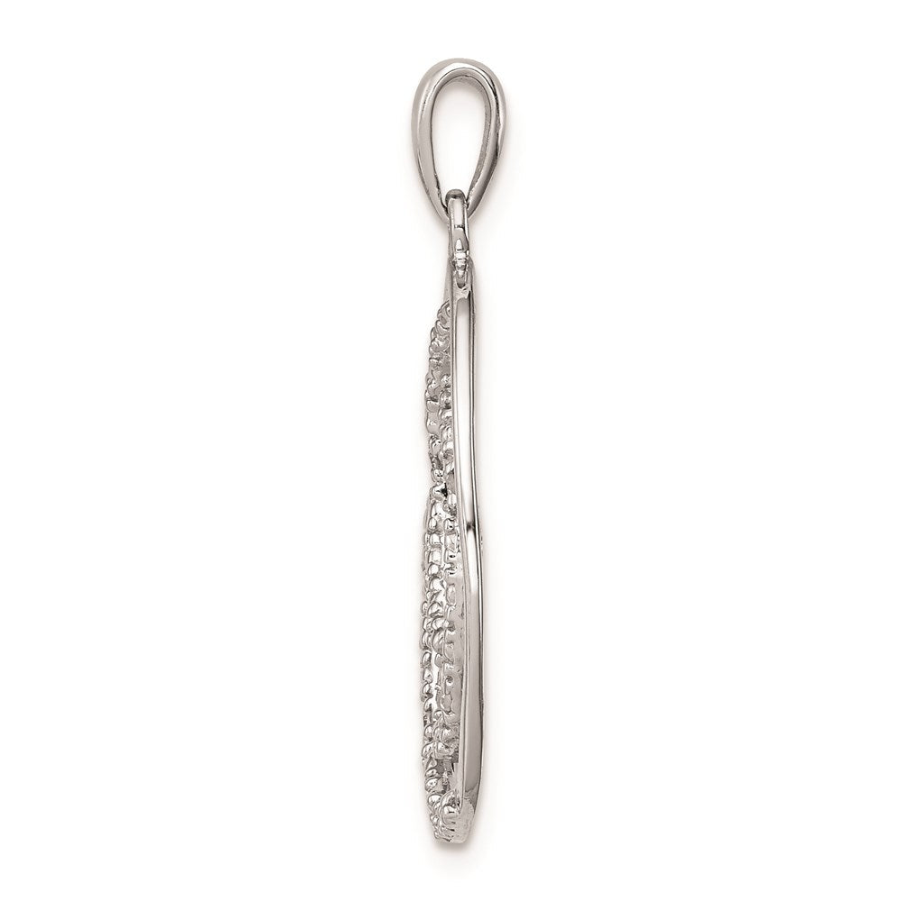 Sterlingsilber Rhodiniert Diamant Anhänger