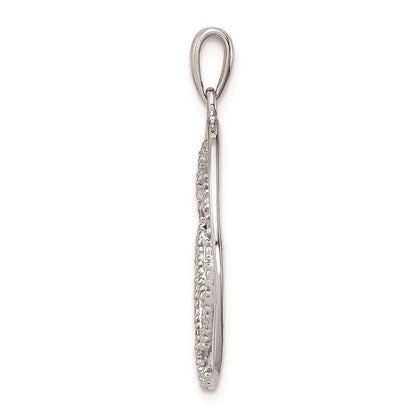 Sterlingsilber Rhodiniert Diamant Anhänger