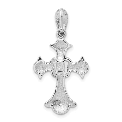 Sterlingsilber Antikisiert Markasit & Fw Zuchtperle Kreuz Anhänger