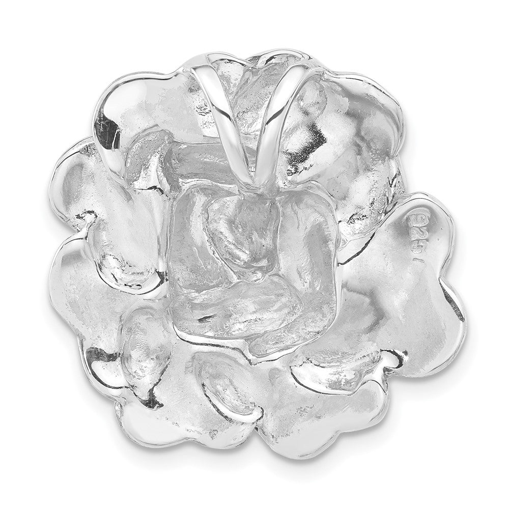 Sterlingsilber Antikisiert Markasit Blume Kette Anhänger