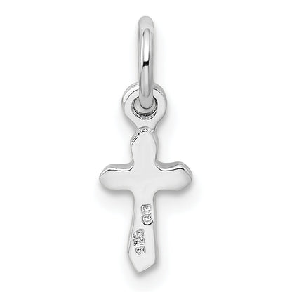 Sterlingsilber Rhodiniert Kind Aug Lt Grün Preciosca Kristall Kreuz Penda