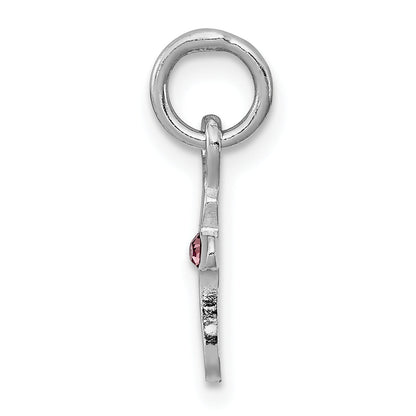 Sterlingsilber Rhodiniert Kind June Preciosca Kristall Kreuz Anhänger