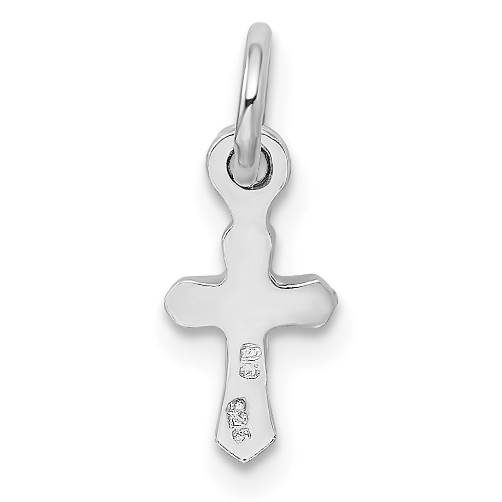 Sterlingsilber Rhodiniert Kind June Preciosca Kristall Kreuz Anhänger