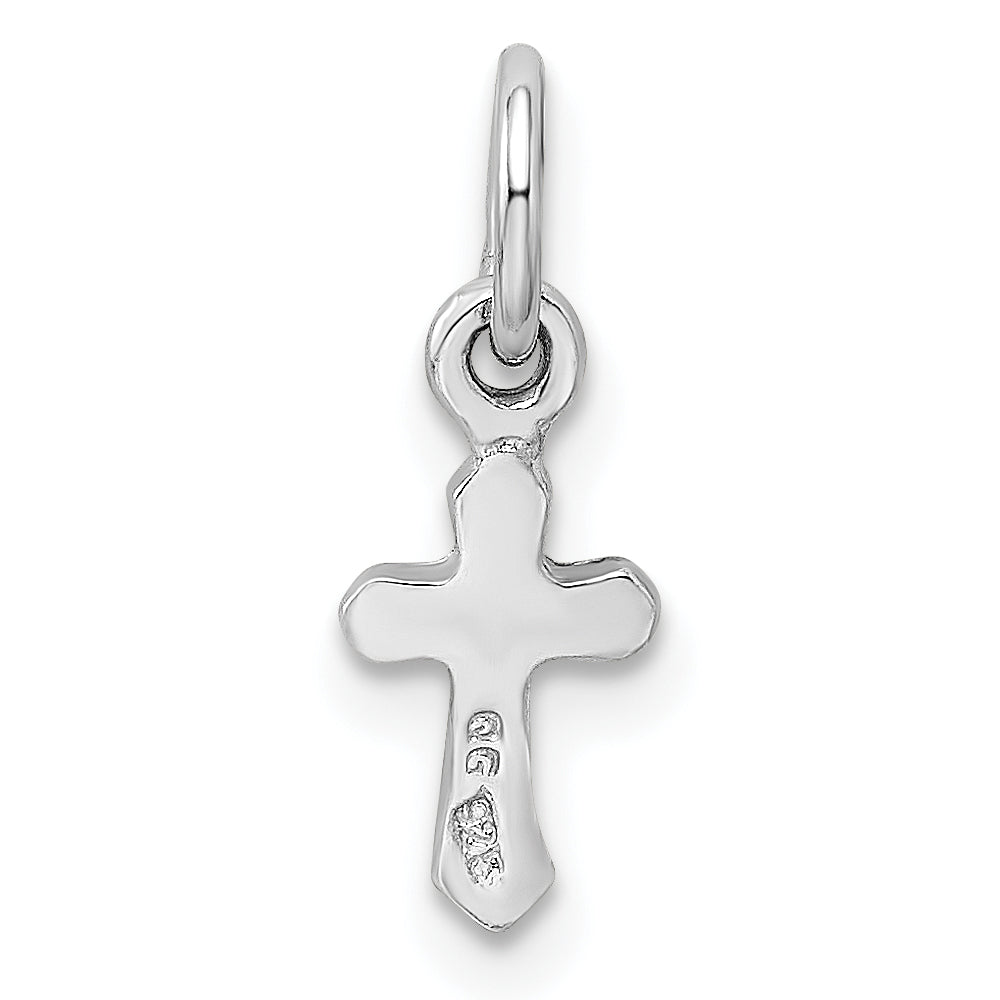 Sterlingsilber Rhodiniert Kind Nov Gelb Preciosca Kristall Kreuz Anhänger