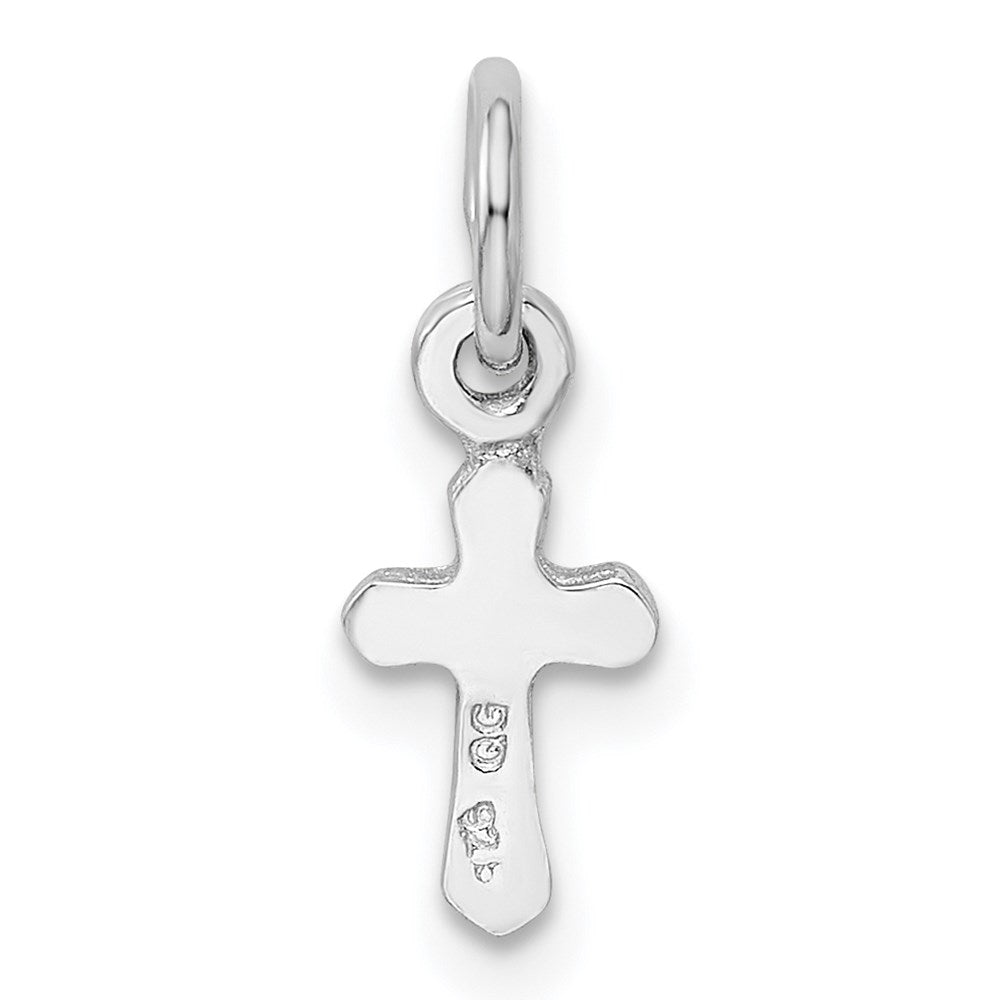 Sterlingsilber Rhodiniert Kind Sept Blau Preciosca Kristall Kreuz Anhänger