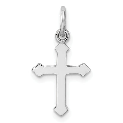 Sterlingsilber Rhodiniert Kind Poliert Kreuz Anhänger