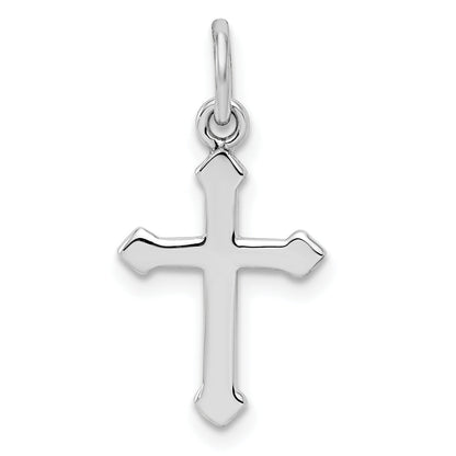 Sterlingsilber Rhodiniert Kind Poliert Kreuz Anhänger