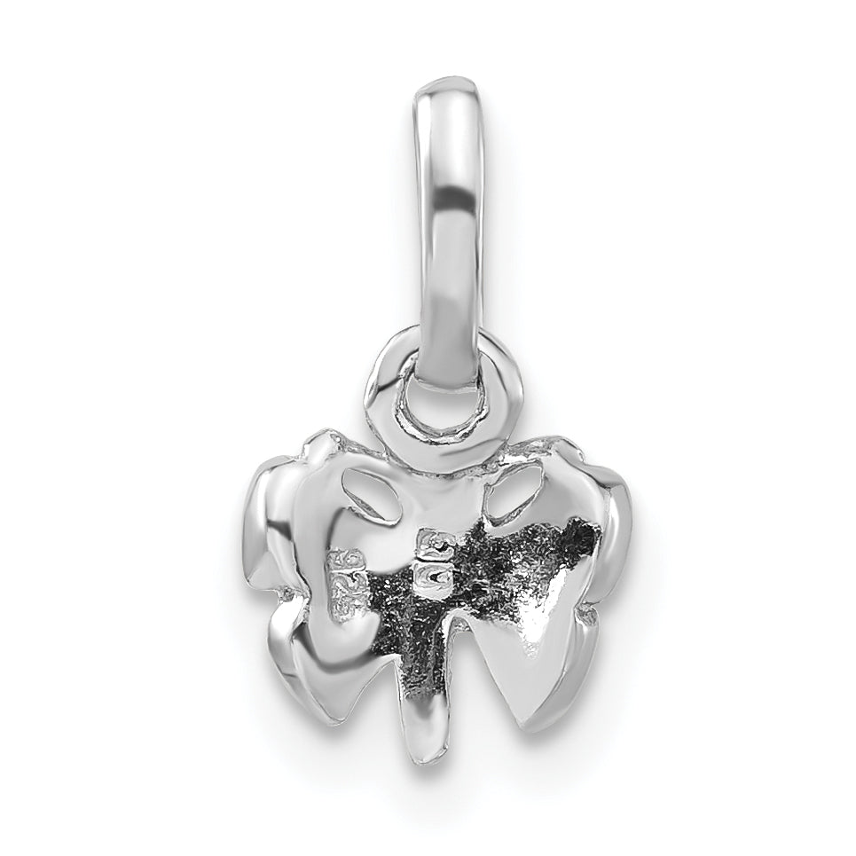 Sterlingsilber Kind Rhodiniert Gelb Emaille Schmetterling Anhänger