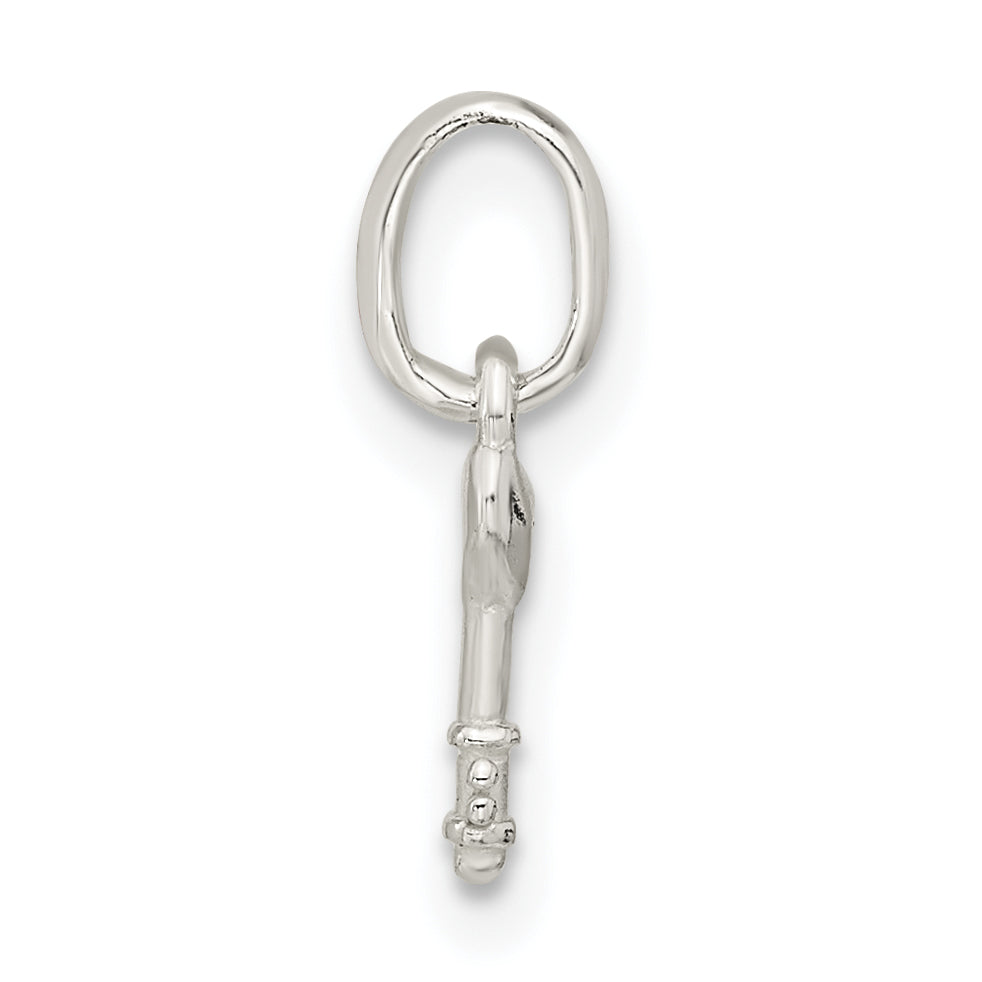 Sterlingsilber Rosa Zirkonia Key Kinder Anhänger