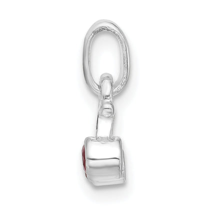 Sterlingsilber Synthetisch Rubin Cherry Kinder Anhänger