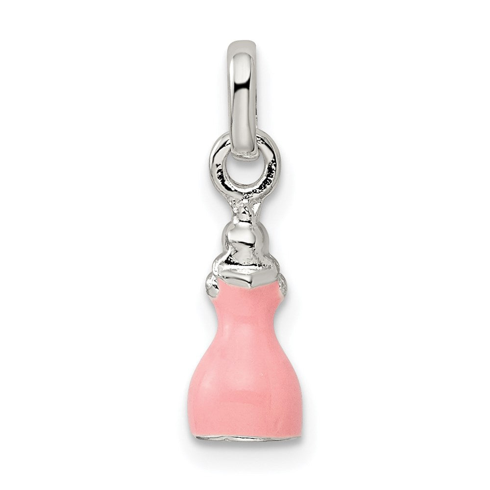 Sterlingsilber Kinder Rosa Emailliert Princess Anhänger