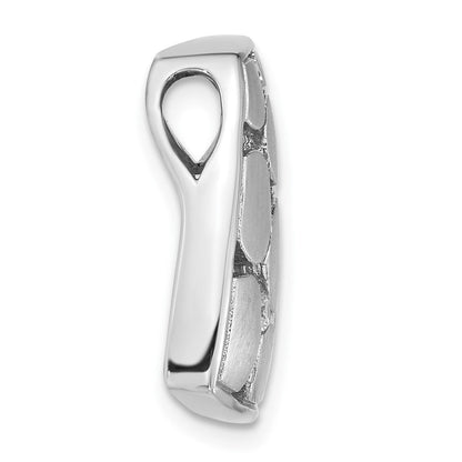 Sterlingsilber Satiniert & Poliert Zirkonia Anhänger