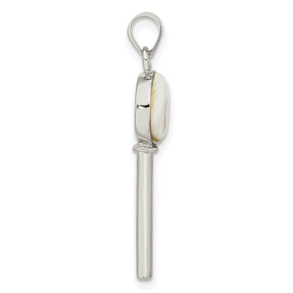 Sterlingsilber Poliert Shiva Auge Key Anhänger