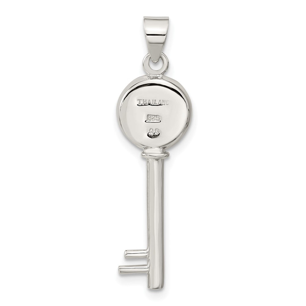 Sterlingsilber Poliert Shiva Auge Key Anhänger