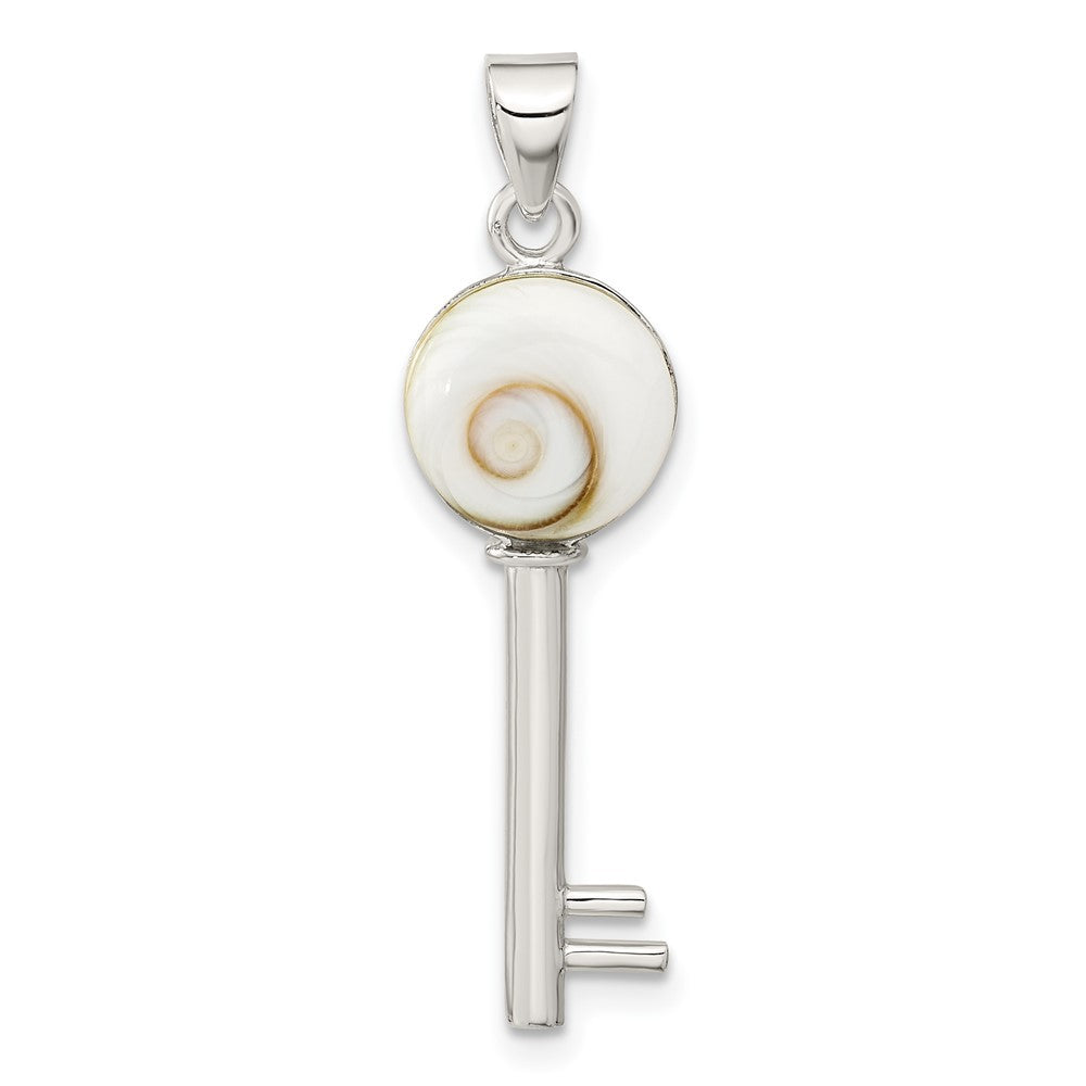Sterlingsilber Poliert Shiva Auge Key Anhänger