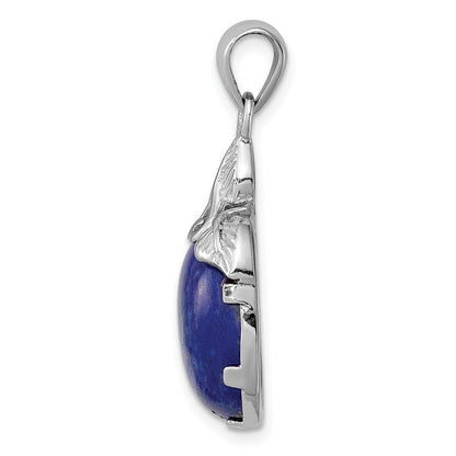 Sterlingsilber Rhodiniert Lapis Lazuli Anhänger
